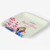 Assiettes En Carton Fête des mariées Dark Royal Blue Cocktail Gown (Angulaire)