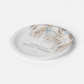 Assiettes En Carton Fête des mariées de Boho Beach (Angle)