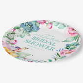 Assiettes En Carton Fête des mariées de Boho de colibri (Angle)