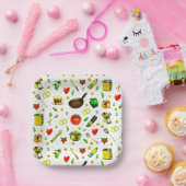 Assiettes En Carton Fête des mariées de cuisine (Fête)