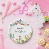 Assiettes En Carton Fête des mariées de Fiesta Cactus Boho (Fête)