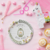 Assiettes En Carton Fête des mariées de flambage Boho - Dusty (Fête)