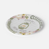 Assiettes En Carton Fête des mariées de flambage Boho - Dusty (Angle)