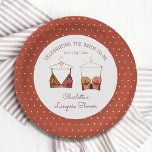 Assiettes En Carton Fête des mariées de lingerie en dentelle noire<br><div class="desc">Black Chic Lace Aquarelle Lingerie Fête des mariées Plaques de papier La vaisselle comprend d'élégants bras en dentelle noir et orange avec votre soirée de lingerie personnalisée, la fête de culotte ou la douche nuptiale en écriture élégante. Personnalisez en modifiant le texte dans les zones de texte fournies. Créé par...</div>