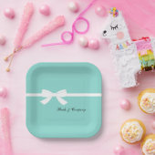 Assiettes En Carton Fête des mariées de mariée et d'épouse célébrant l (Fête)