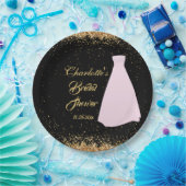 Assiettes En Carton Fête des mariées de Parties scintillant moderne Bl (Fête)