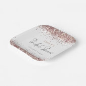 Assiettes En Carton Fête des mariées de Parties scintillant or Rose Gl (Angulaire)