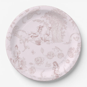 Assiettes En Carton Fête des mariées de pique-nique moderne chic Toile