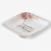 Assiettes En Carton Fête des mariées en terre cuite Pampas (Angulaire)