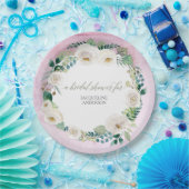 Assiettes En Carton Fête des mariées Lavande Rustique Lavande Blanche (Fête)