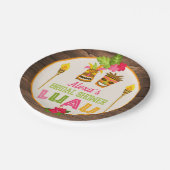 Assiettes En Carton Fête des mariées Luau - Plaque en papier (Angle)