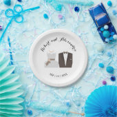 Assiettes En Carton Fête des mariées Mariée & Salle Mariage Réception  (Fête)