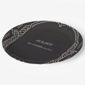 Assiettes En Carton Fête des mariées médiévale Celtique Nordic Fun (Angle)