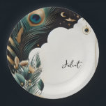 Assiettes En Carton Fête des mariées Peacock Russe asiatique Sky Cloud<br><div class="desc">Faites-vous plaisir avec nos élégantes "Plaques de papier de Fête des mariées Rustic Asian Sky Cloud Peacock". Avec de beaux motifs et une construction robuste, ces assiettes sont parfaites pour servir vos délicieuses friandises dans le style. Idéal pour ajouter une touche de sophistication à votre douche nuptiale, ils font nettoyer...</div>