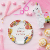 Assiettes En Carton Fête des mariées principale des agrumes (Fête)