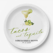 Assiettes En Carton Fête des mariées Tacos Et Tequila (Devant)