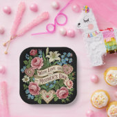 Assiettes En Carton Fête des mères (Fête)