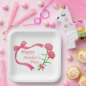 Assiettes En Carton Fête des mères (Fête)