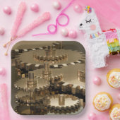 Assiettes En Carton Fête des pères à l’engrenage (Fête)