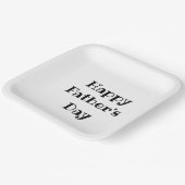 Assiettes En Carton Fête des pères Barbecue noir Plaques de papier bla (Angulaire)