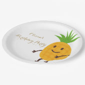 Assiettes En Carton Fête d'été Anniversaire tropical (Angle)