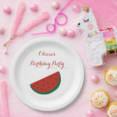 Assiettes En Carton Fête d'été Red Melon Watermelon (Fête)