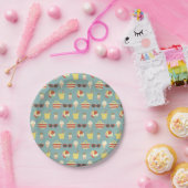 Assiettes En Carton Fête d'été Retro Beach (Fête)