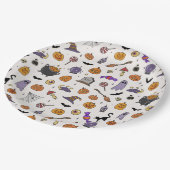 Assiettes En Carton Fête d'Halloween (Angle)