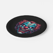 Assiettes En Carton Fête d'Halloween Clown éffrayant (Angle)