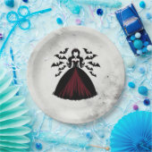 Assiettes En Carton Fête d'Halloween de la Reine Vampire (Fête)