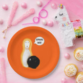 Assiettes En Carton Fête d'Halloween drôle (Fête)