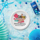 Assiettes En Carton FÊTE D'OBSERVATION DE PICKLEBALL À LA Pizza (Fête)