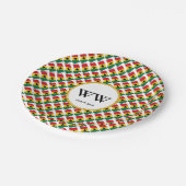 Assiettes En Carton Fête DRApeau GHANA Anniversaire Fête du Patrimoine (Angle)