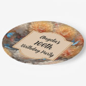 Assiettes En Carton Fête du 100e anniversaire (Angle)