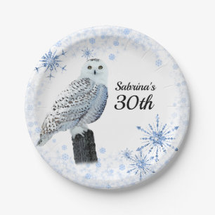 Assiettes En Carton Fête du 30e anniversaire de Owl