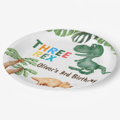 Assiettes En Carton Fête du 3e anniversaire (Angle)