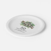 Assiettes En Carton Fête du 50e anniversaire | Pêche | Poisson d'aquar (Angle)