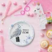 Assiettes En Carton Fête du 60e anniversaire de Owl (Fête)