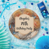 Assiettes En Carton Fête du 70e anniversaire (Fête)