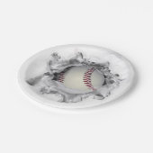 Assiettes En Carton Fête du baseball (Angle)
