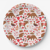 Assiettes En Carton Fête du Canada (Devant)