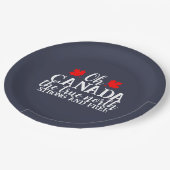 Assiettes En Carton Fête du Canada (Angle)
