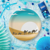 Assiettes En Carton fête du chameau du désert (Fête)