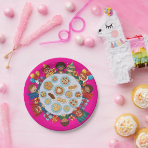Assiettes En Carton Fête du costume de superhéros pour enfants