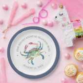 Assiettes En Carton Fête du crabe (Fête)