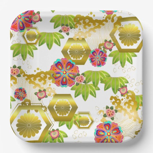 Assiettes En Carton Fête du design japonais (Recto)