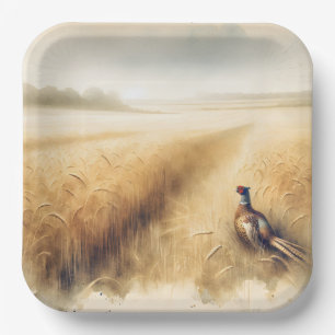 Assiettes En Carton Fête du faisan d'automne