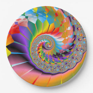 Assiettes En Carton Fête du jardin d'été