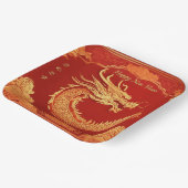 Assiettes En Carton Fête du Nouvel An chinois (Angulaire)