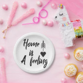 Assiettes En Carton Fête du réchauffement du foyer (Fête)